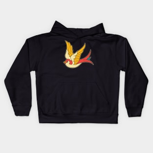 tattoo bird Kids Hoodie